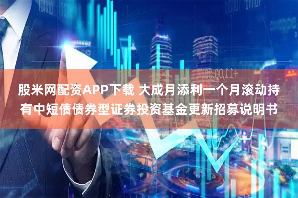 股米网配资APP下载 大成月添利一个月滚动持有中短债债券型证券投资基金更新招募说明书